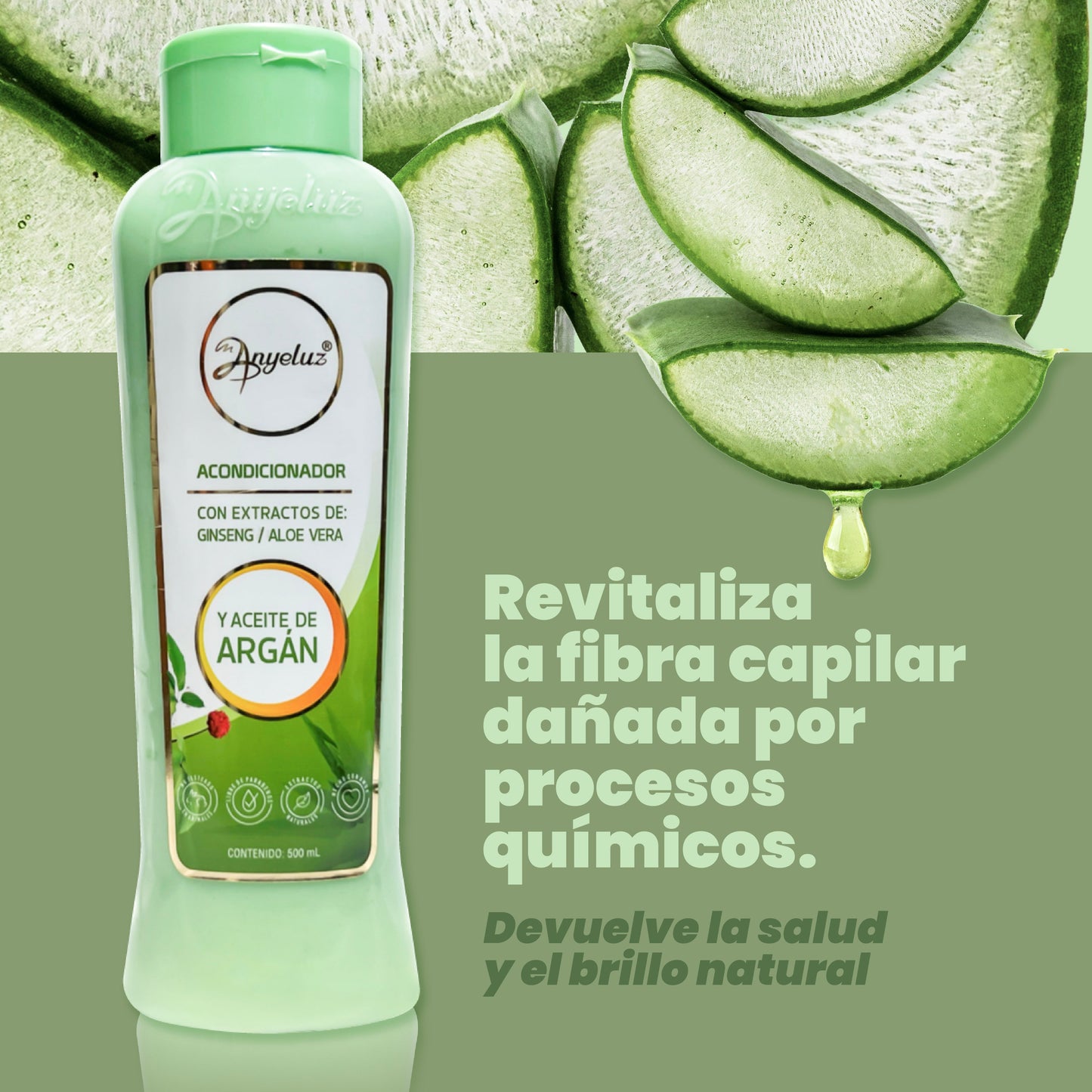 Acondicionador con Argán y Aloe Vera 500 ml