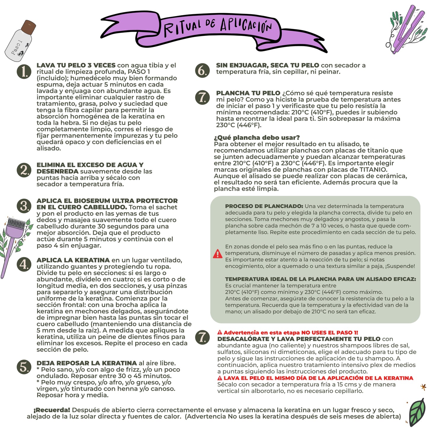 Keratina para dos personas (Mediana) - Organic Keratina Hair Relaxer for two people 250 ml