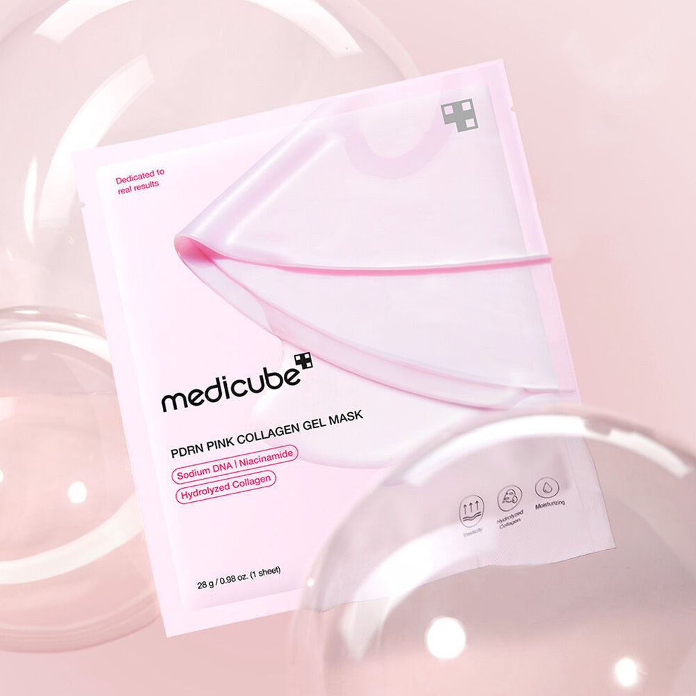 Mascarilla en Gel PDRN de Salmón Medicube Iluminadora y Reafirmante - PDRN Pink Collagen Gel Mask Radiance and Elasticity Boost