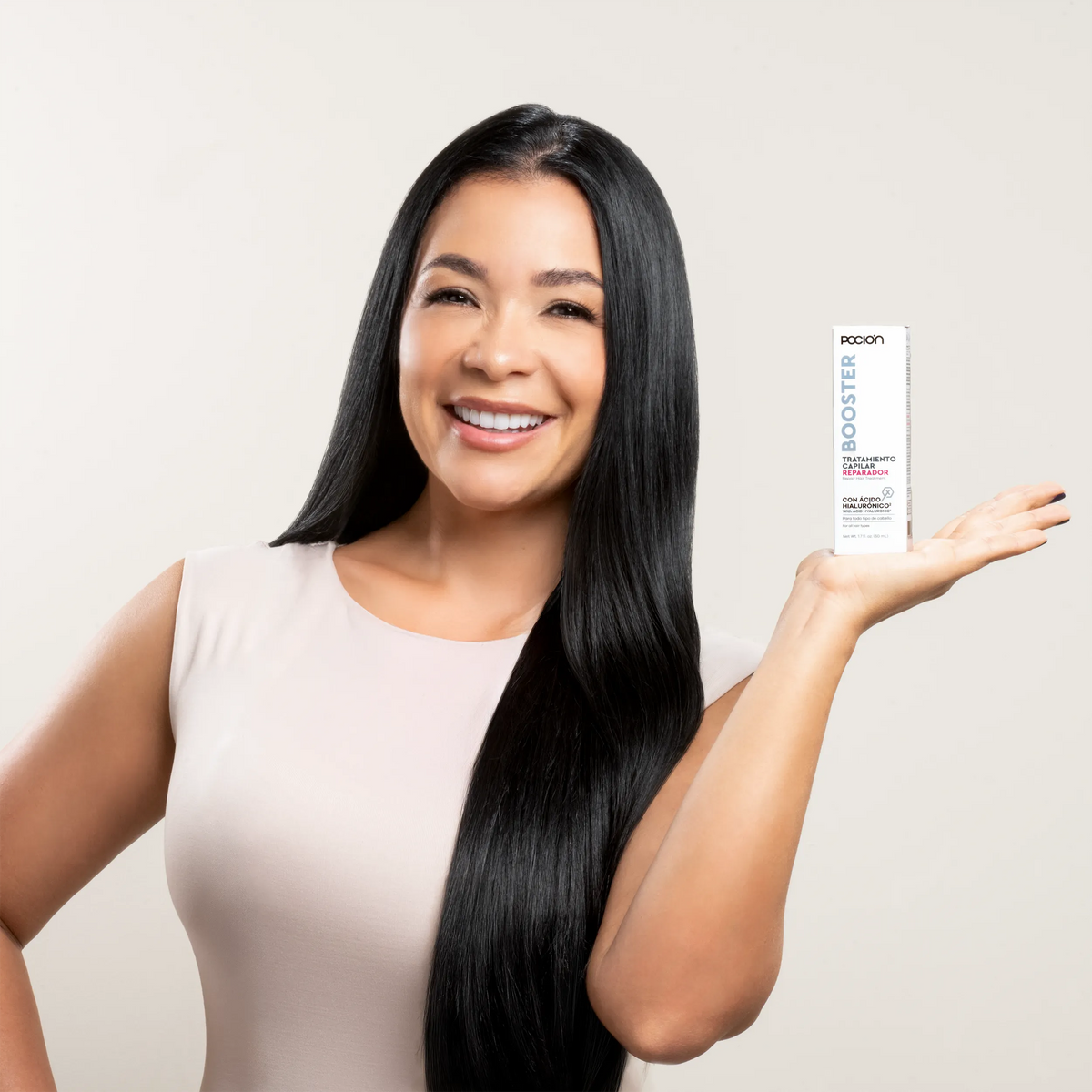 BOOSTER Tratamiento Capilar Reparador La Pocion – Hair Treatment Repairing Hair Treatment with Hyaluronic Acid & Soy Protein for Soft Shiny Hair 50 ml