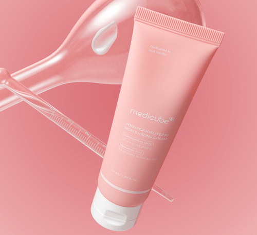 Crema Hidratante con PDRN de Salmón para Hidratación y Luminosidad - PDRN Pink Hyaluronic Moisturizing Cream Medicube 50 ml