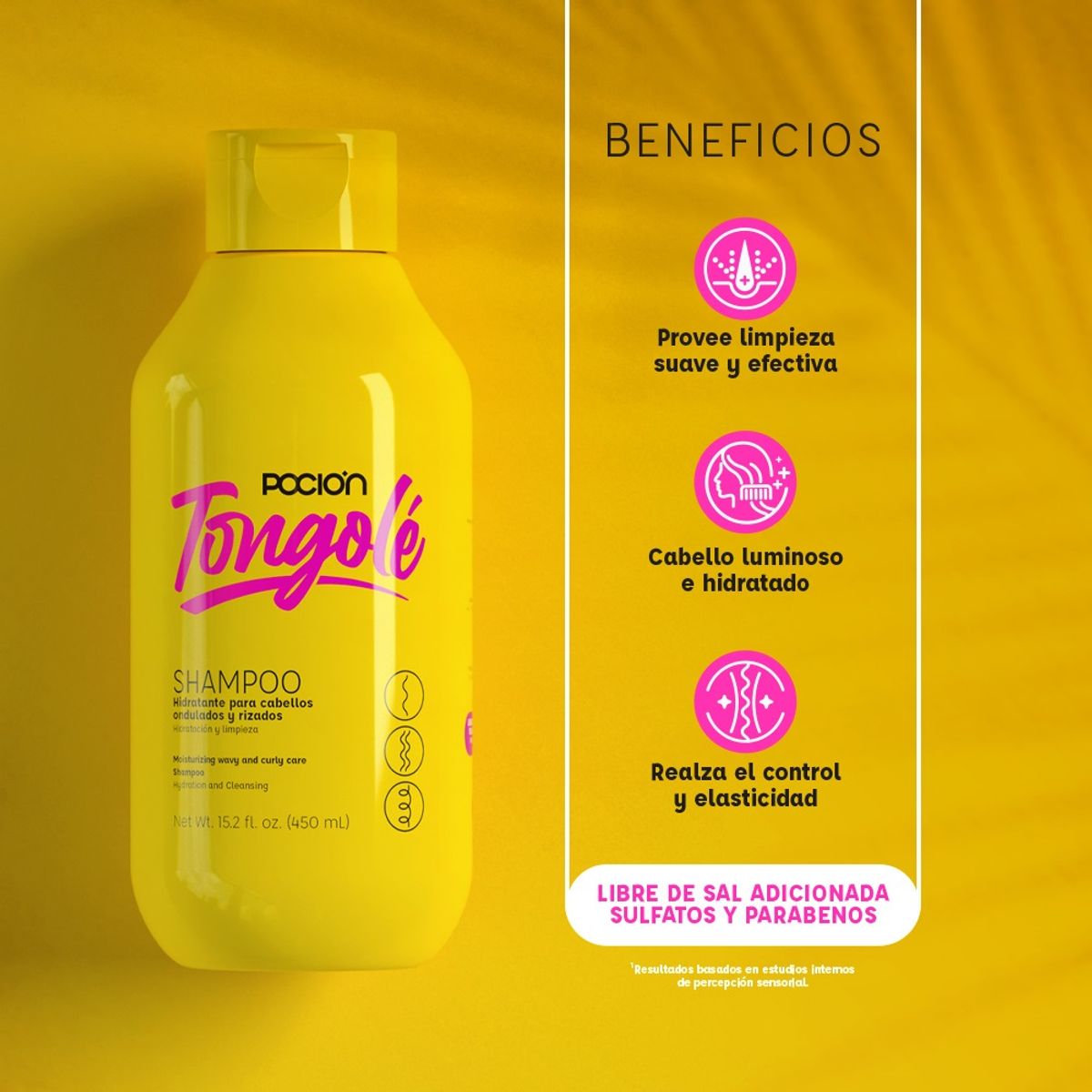 Tongolé Shampoo para Rizos y Ondas La Pocion - Curly and Wavy Hair 450 ml