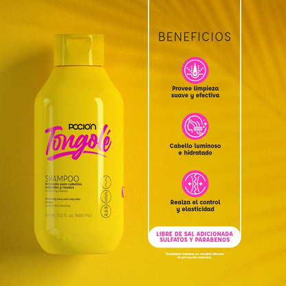 Tongolé Shampoo para Rizos y Ondas La Pocion - Curly and Wavy Hair 450 ml