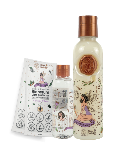 Keratina para dos personas (Mediana) - Organic Keratina Hair Relaxer for two people 250 ml