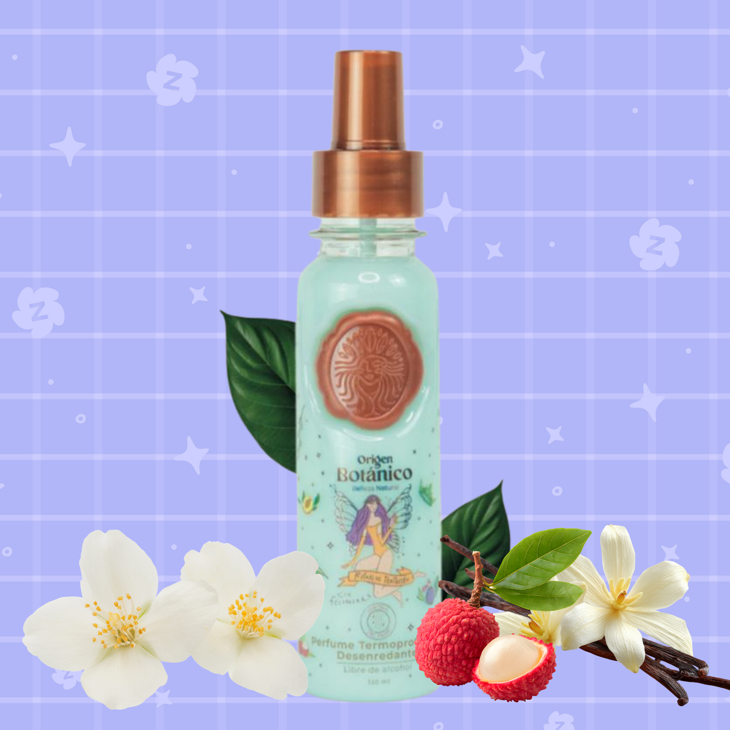 Ritual Botánico Ritual de Tentacion Perfume Termoprotector Desenredante -  Tentación Hair Perfume & Heat Protector Perfume,  with Jasmine, Lychee & Vanilla Scent