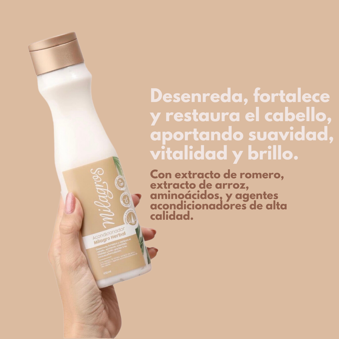 Acondicionador Milagro Herbal 450 ml