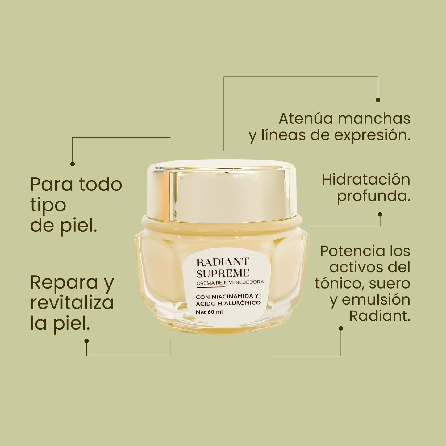 Radiat Supreme Crema Rejuvenecedora 60 ml Anyeluz