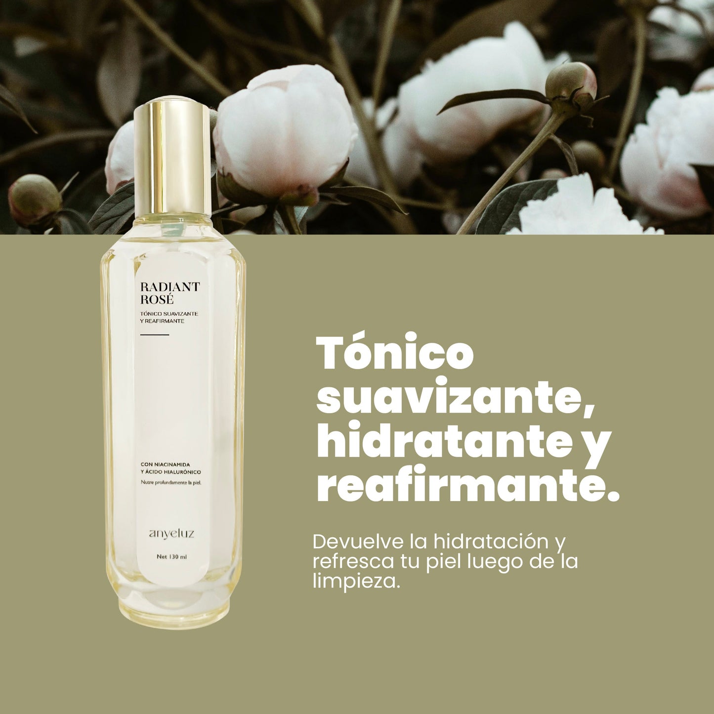 Radiant Rosé Tónico Reafirmante 130 ml Anyeluz