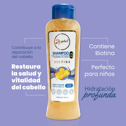 Shampoo con Gusano de Seda 500 ml
