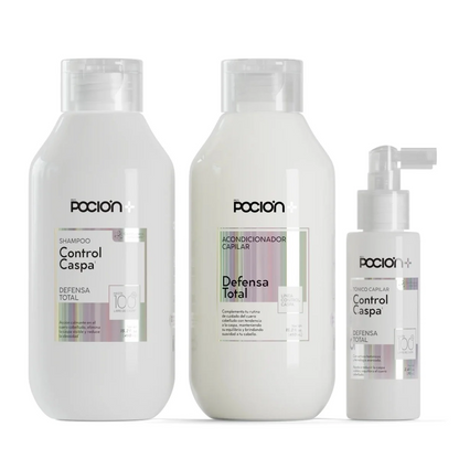 Kit Control Caspa La Pocion - Scalp Care Kit with Shampoo, Conditioner & Scalp Tonic